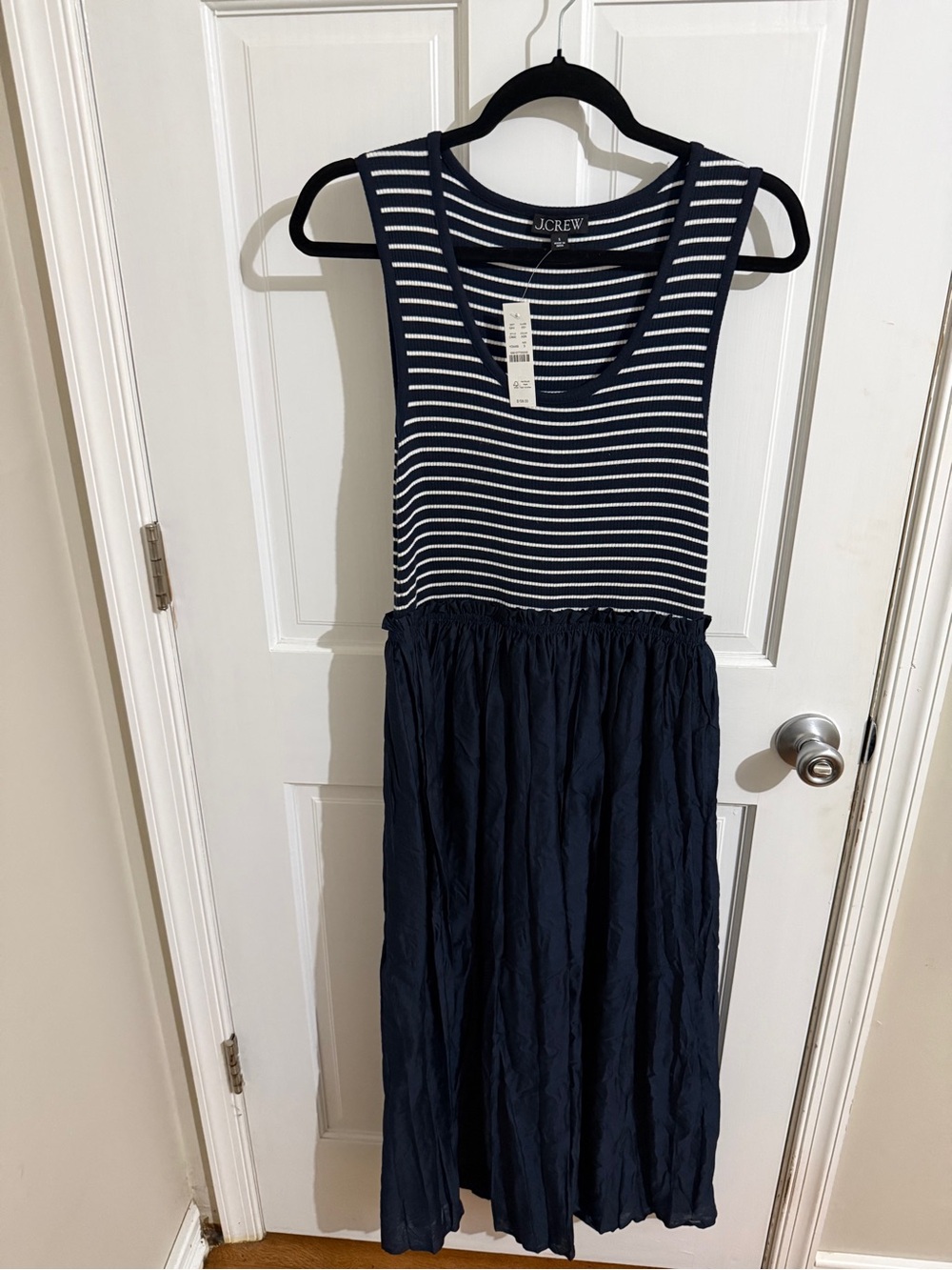 NEW! J. Crew Navy and White Striped Scoop Tank_S size_ - Picture 6 of 6